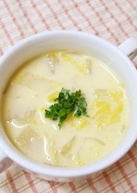 夏の！冷たい白菜のミルクカレースープ