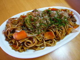 3つのソースが香る*絶品 簡単*焼きそば