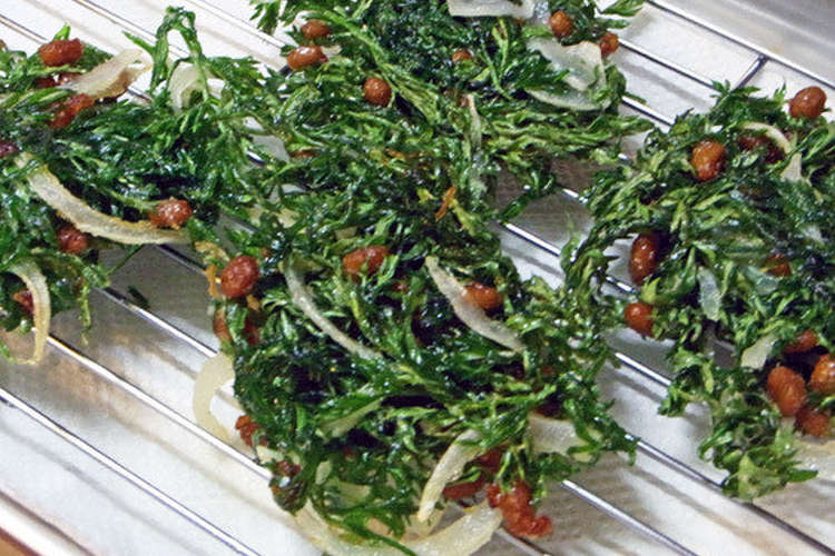 にんじん葉と納豆のかき揚げ レシピ 作り方 By Vegelife クックパッド 簡単おいしいみんなのレシピが350万品