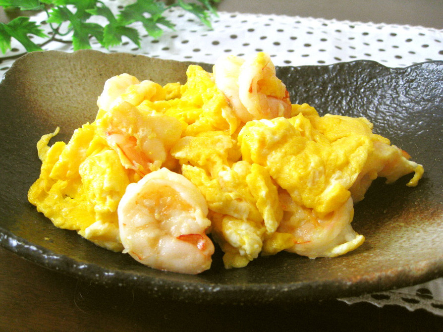 ＊お家で簡単中華　海老と卵の炒め＊の画像