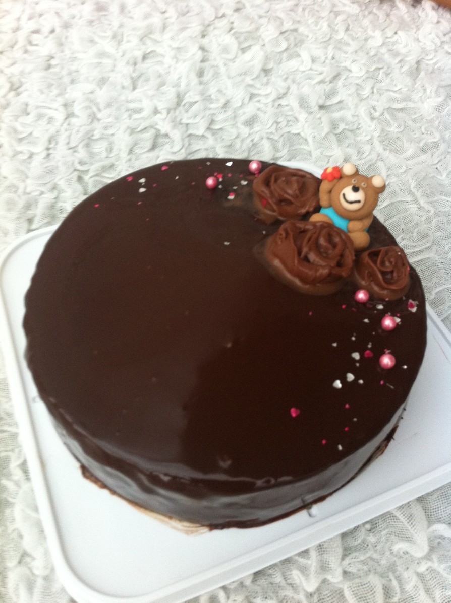 口溶け☆チョコレートムースのケーキの画像