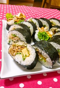 ✿簡単！韓国風豚バラ肉の巻き寿司✿