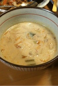 豆乳キムチスープ
