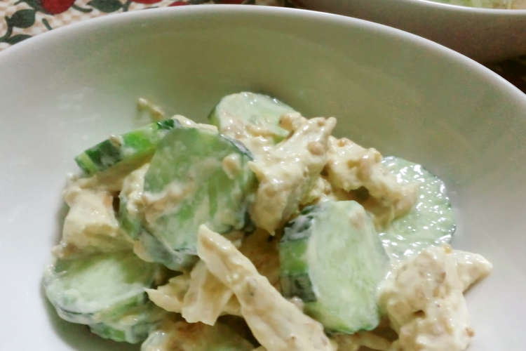 梅ﾏﾖとめんつゆが合う 鶏むね きゅうり レシピ 作り方 By 真生mama クックパッド 簡単おいしいみんなのレシピが357万品