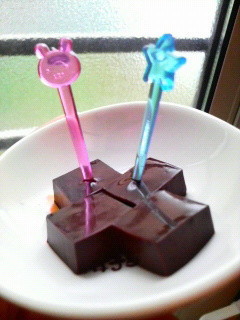 簡単*生チョコみたいなチョコ寒天