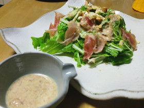 ピーナッツバターと豆乳のドレッシング
