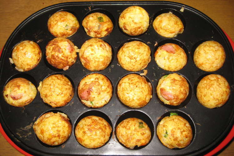 たこ焼き器でライスボール レシピ 作り方 By カオブー クックパッド 簡単おいしいみんなのレシピが352万品