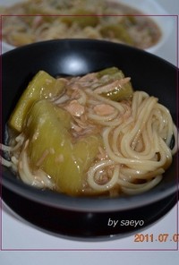 そうめん・茄子の煮物