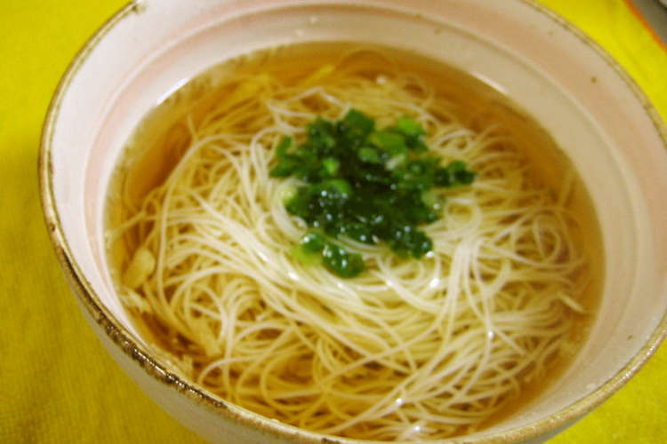 おつゆごと頂くあっさり冷や冷やそうめん レシピ 作り方 By あいちゃる クックパッド