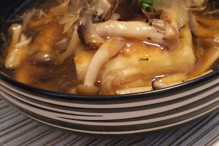 揚げない 揚げ出し豆腐 きのこあんかけ レシピ 作り方 By Comomi クックパッド 簡単おいしいみんなのレシピが353万品
