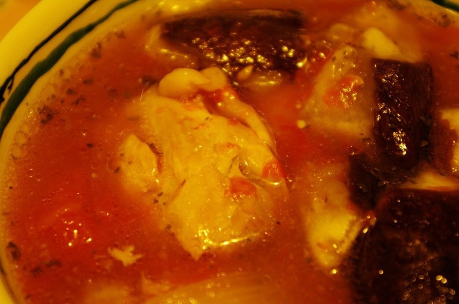 炊飯器で☆彡鶏のトマトスープ煮とゴハンの画像