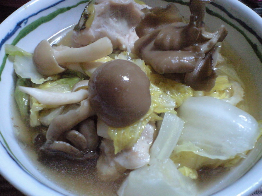 炊飯器で☆彡鶏の白菜スープ煮とゴハンの画像