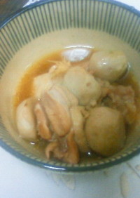 圧力鍋で鶏と里芋のうま煮