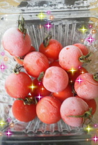夏のお弁当に＊ひんやり冷たい冷凍トマト