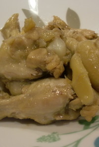 新生姜の付け汁まで使った鶏のさっぱり煮