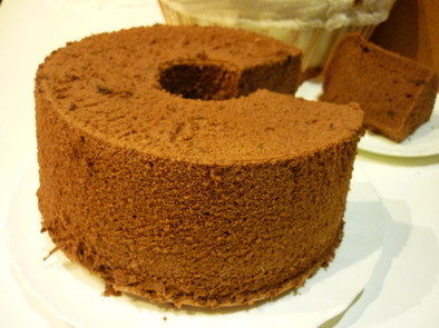チョコレートシフォンケーキの写真