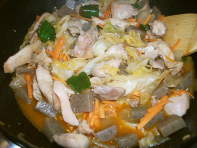 鶏チャーシューの野菜炒めの写真