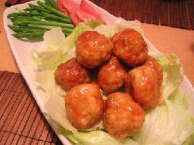 ヘルシー肉だんごの甘酢あん