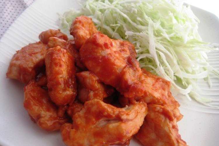 子供が喜ぶ ケチャップ味のムネ肉 レシピ 作り方 By Ritotsu クックパッド 簡単おいしいみんなのレシピが365万品