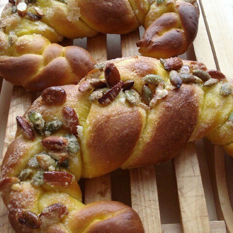 ココナッツオイルパンプキンパンのレシピ