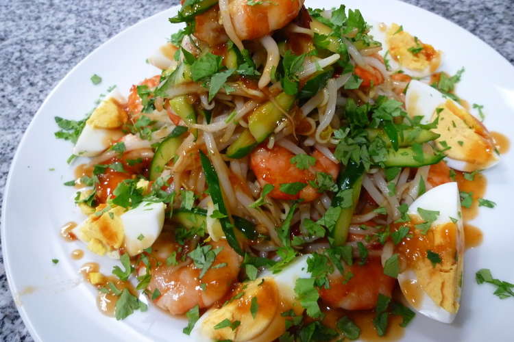 もやしと海老のスイートチリソース和え レシピ 作り方 By まるエモン クックパッド 簡単おいしいみんなのレシピが378万品