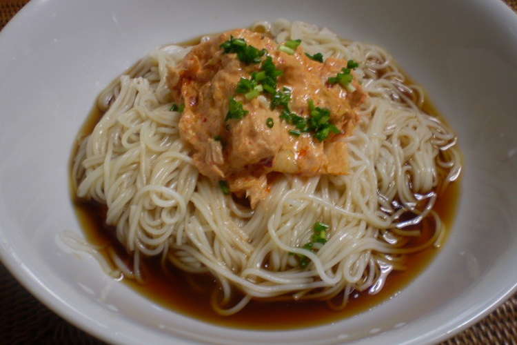 食欲がない時 ツナキムチマヨネーズで素麺 レシピ 作り方 By キティイママ クックパッド 簡単おいしいみんなのレシピが358万品