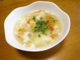卵白deふわふわスープ