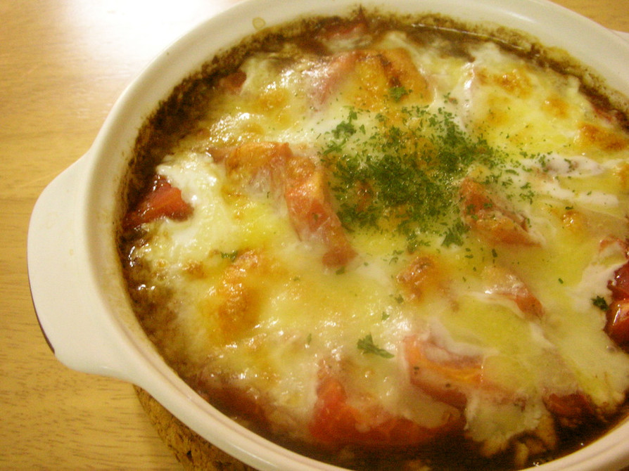 焼きトマトチーズ☆バルサミコ風味の画像