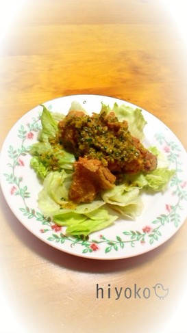 鶏竜田揚げ★きゅうりソース