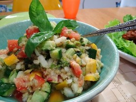 レンズ豆の野菜たっぷり爽やかサラダ