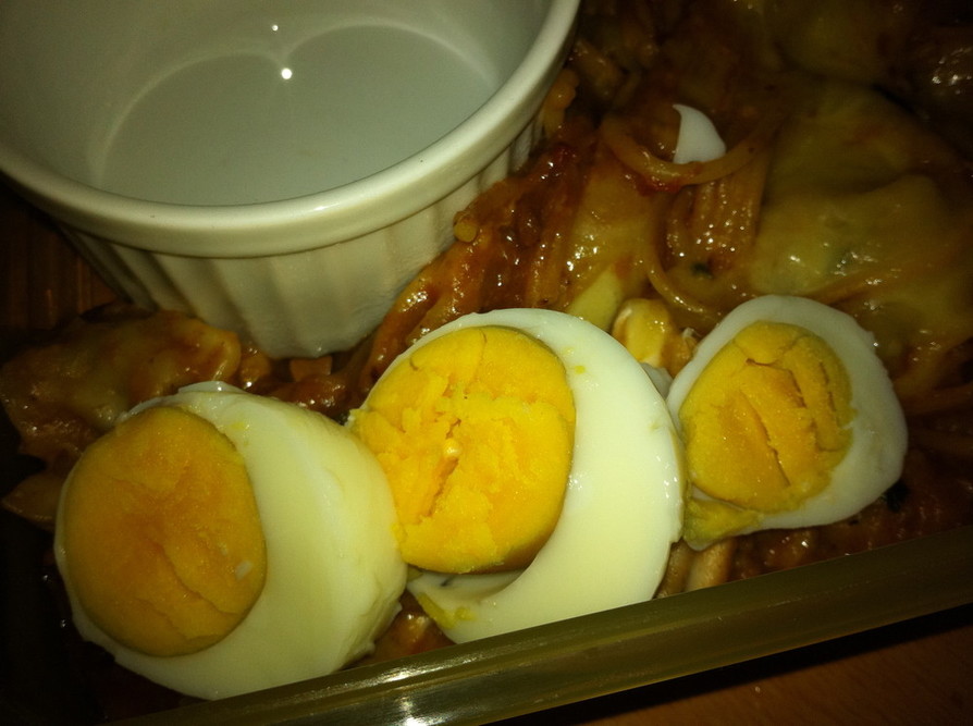 notレンジ★☆★炊飯器DEゆで卵の画像