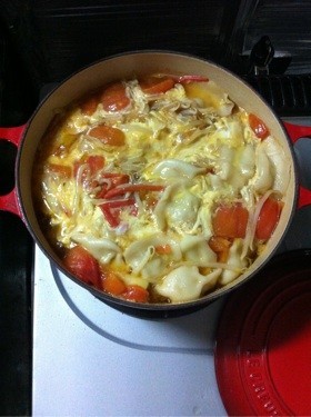夏に！簡単☆トマト酸辣湯風卵中華スープの画像