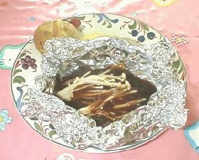 ハンバーグのホイル焼き。