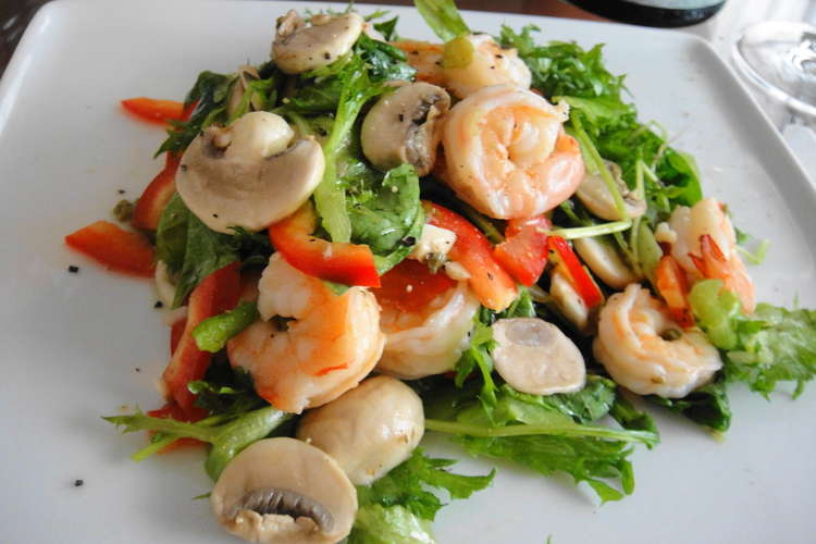 海老とマッシュルームのサラダ レシピ 作り方 By いえんどぅ クックパッド