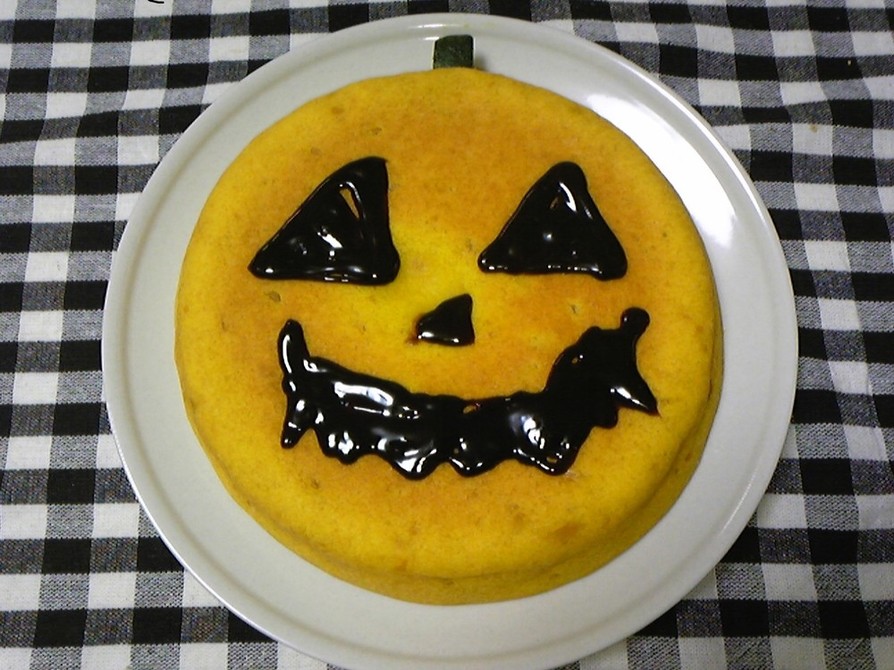 ☆炊飯器で焼く☆ハロウィンかぼちゃケーキの画像