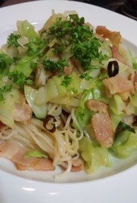 素麺 DE ペペロンチーノ