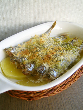 トースターで☆ししゃものパン粉焼き