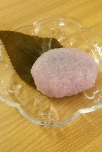 電子レンジで簡単☆桜餅の材料であじさい餅