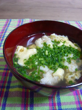 ほっわほわლ(╹◡╹ლ)エソのお吸い物