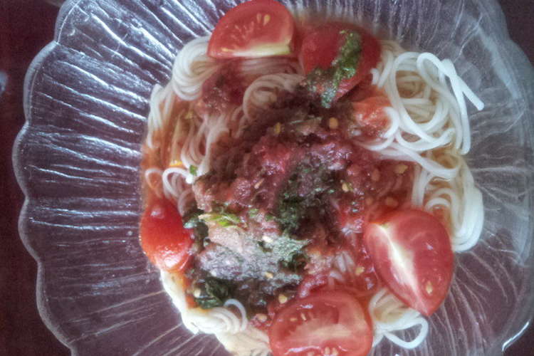 トマトポン酢ぶっかけそうめん レシピ 作り方 By Ajyaajya クックパッド 簡単おいしいみんなのレシピが358万品
