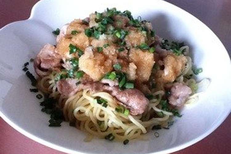 さっぱり 豚おろしポン酢のネギ塩焼きそば レシピ 作り方 By ぐーふぃだよ クックパッド 簡単おいしいみんなのレシピが360万品