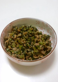 ササッと常備菜　小松菜と豚肉の炒め物