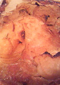 鶏レバーと大根の焼肉のタレオーブン焼き