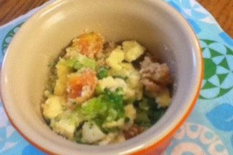 離乳食 お豆腐のイタリアンな粉チーズ和え レシピ 作り方 By Niconoco クックパッド 簡単おいしいみんなのレシピが366万品