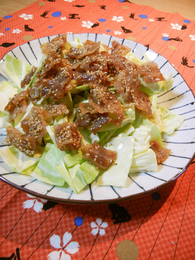 ★生キャベツの豚バラ甘辛ソース★