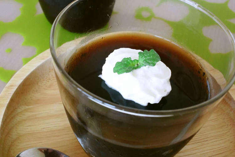 ドリップコーヒーで大人味コーヒーゼリー レシピ 作り方 By マロン０２ クックパッド 簡単おいしいみんなのレシピが356万品