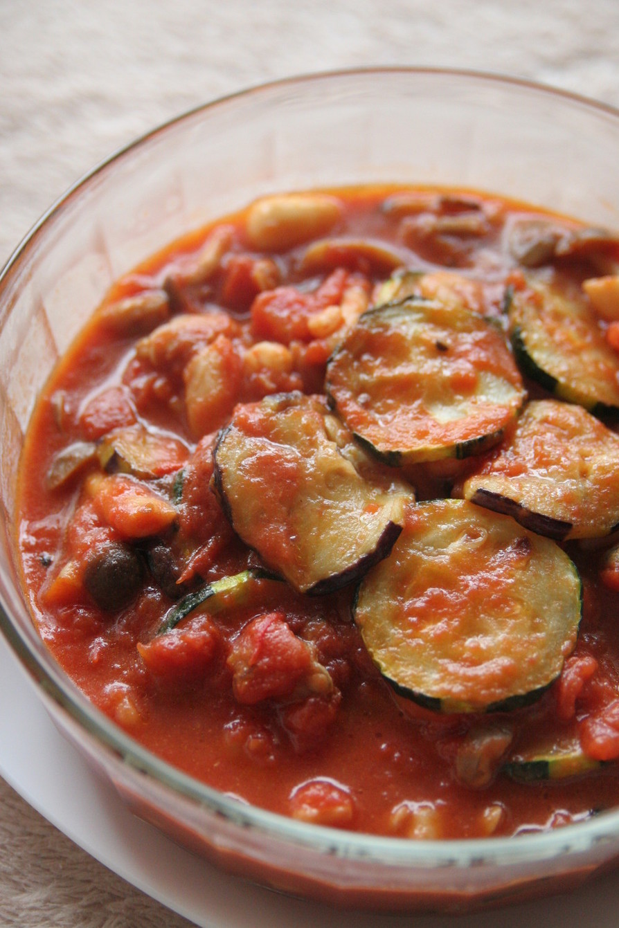 茄子とズッキーニのトマト煮の画像
