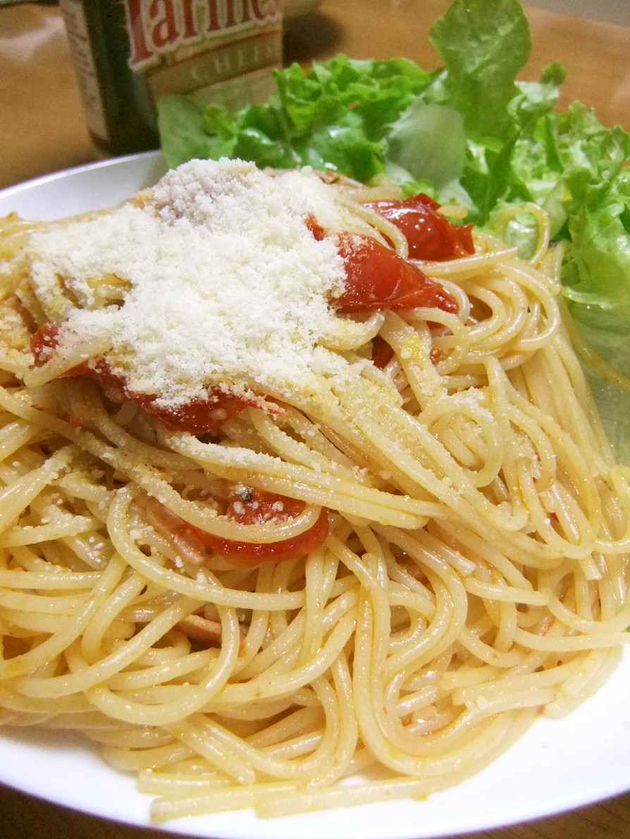 激うま☆完熟トマトのペペロンチーノ♡簡単の画像