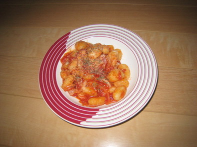 トマトソースのポテトニョッキの写真