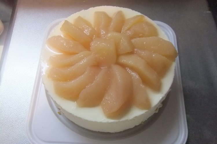 桃のレアチーズケーキ レシピ 作り方 By みきんこ クックパッド